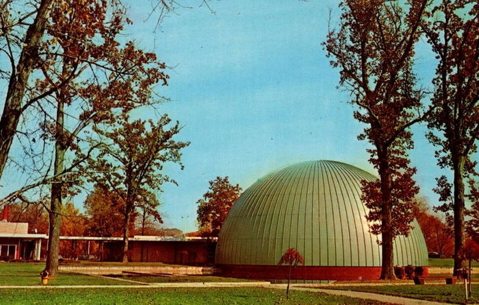 Longway Planetarium - Old Postcard